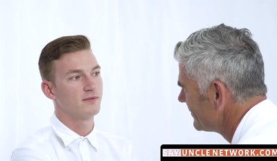 Blond Mormon Loves Bareback Fucking His Older Gay Teacher