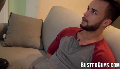 Blonde policeman doggystyle hard banging tied up Javier Cruz