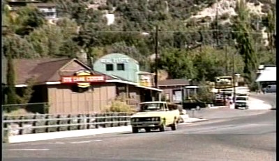 Behind the barn door