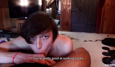 CZECHHUNTER 535 - Cute Slim Czech Twink Suck and Rides Raw Cock on POV Camera