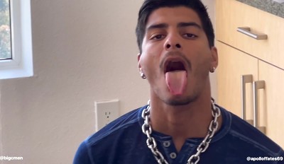 1ST DAY AT THE NEW WEHO APT: SEXY SUB APOLLO FATES SUCKS CORY GOOD & SWALLOWS