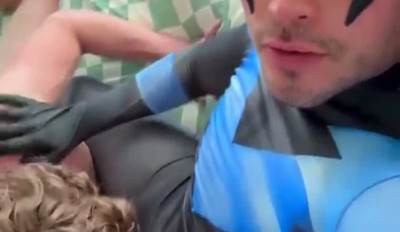 Nightwing fucks hot blond guy