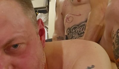 Bareback fuck and pissed in my ass