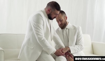 Hunky Mormon Elders Engage In Wild, Divine Bareback Pounding In A Sacred, Erotic Session