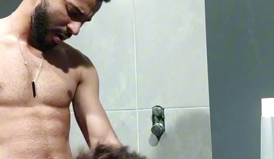 the guy was looking at me during training&comma; I took him to the bathroom and put him to breastfee