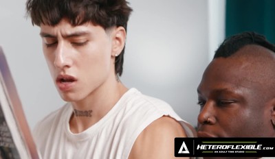 HETEROFLEXIBLE - Str8 Buddies Angel Elias & Harrison Feels Jerk Off While Watching Old Porn Magazine