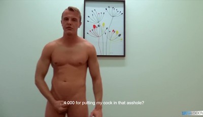 DIRTY SCOUT 186 - Tall Muscular Hunk Guarantees A Job By Getting Plowed Raw