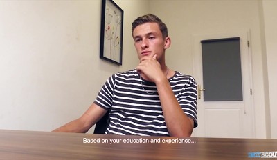 DIRTY SCOUT 206 - Twink With Striped Shirt Has To Get Dirty To Earn The Job