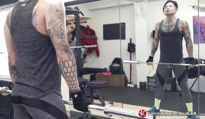 YOSHIKAWASAKIXXX - Japanese Yoshi Kawasaki Works Out Solo