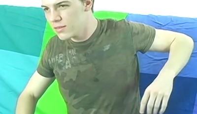 Little twink Matt Phoenix masturbates solo after interview