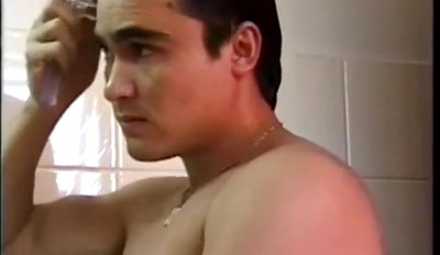 Asian twunk plays with his hairy pecker in solo action