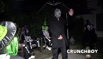 FUCKED BAREBACK FOR the halloween ceremeony with submission extrem in public for dimitri