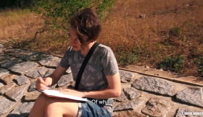 BigStr - Student Is Short On Cash But Luckily A Guy Pays Him For A Portrait & To See His Huge Cock